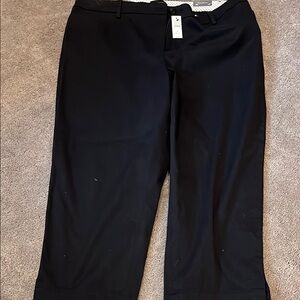 Talbots Perfect Skimmer Black Cropped Pants